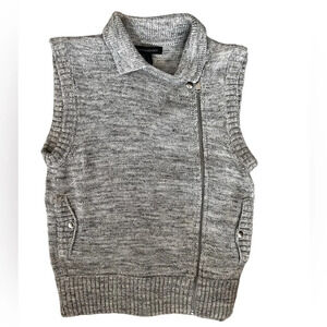 Gray Banana Republic zip up sweater vest excellent like-new condition sz small